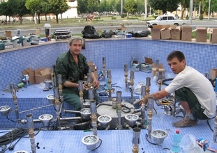 Монтаж фонтанного оборудования